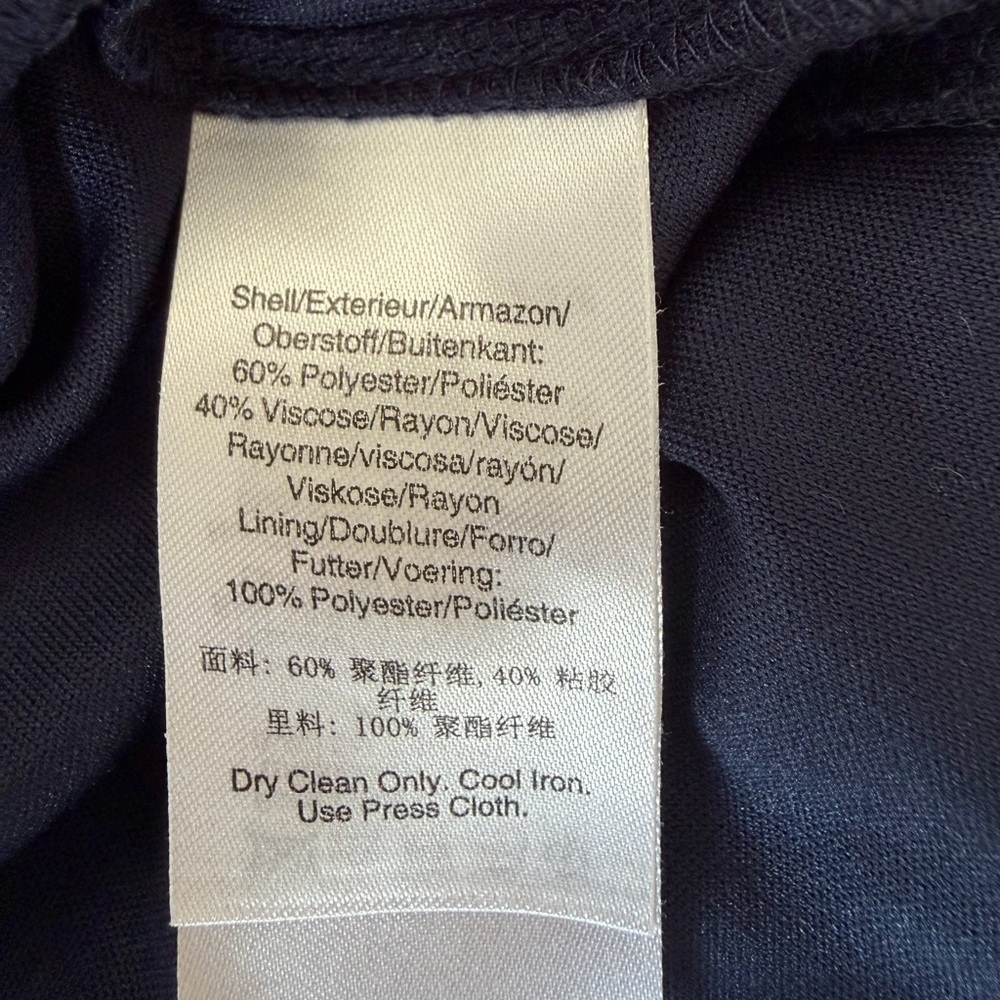 DKNY navy floral print chiffon maxi dress NWT - Picture 10 of 10